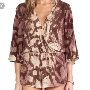 Blue Life Snake Skin Romper